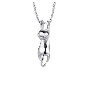 Silver Cat Necklace
